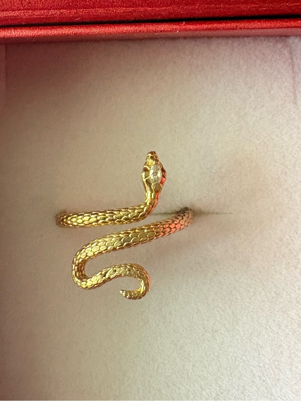 10k snake ring